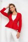 Red jacket slightly elastic fabric short cut tented with frilled waist - StarShinerS 1 - StarShinerS.com