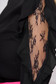 Bluza dama SunShine neagra eleganta scurta cu croi larg din voal cu aplicatii de dantela 4 - StarShinerS.ro