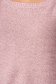 Pulover Top Secret roz casual cu croi larg din material tricotat cu fir stralucitor 4 - StarShinerS.ro