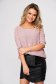 Pulover Top Secret roz casual cu croi larg din material tricotat cu fir stralucitor 1 - StarShinerS.ro