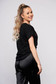 Tricou Top Secret negru casual scurt cu croi larg cu imprimeu cu scris cu maneci scurte 2 - StarShinerS.ro