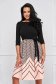 Dress cream midi cloche crepe elastic cloth - StarShinerS 1 - StarShinerS.com