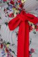Set StarShinerS red elegant cotton with floral print with laced details 4 - StarShinerS.com