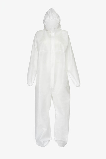 Masti de protectie textile reutilizabile, Combinezon alb din polipropilena - StarShinerS.ro