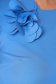 Rochie StarShinerS albastru-deschis scurta de zi cu croi larg din stofa elastica cu buzunare 4 - StarShinerS.ro