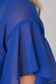 Women`s blouse StarShinerS blue elegant from veil fabric flared short sleeve with ruffle details 4 - StarShinerS.com