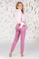 Lightpink trousers elegant straight medium waist with pockets 4 - StarShinerS.com