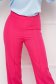 Pantaloni din stofa usor elastica fuchsia lungi evazati cu talie inalta - StarShinerS 7 - StarShinerS.ro