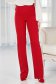 Pantaloni din stofa elastica rosii lungi evazati - StarShinerS 1 - StarShinerS.ro