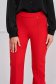 Pantaloni din stofa usor elastica rosii lungi evazati cu talie inalta - StarShinerS 5 - StarShinerS.ro