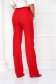 Red trousers flared slightly elastic fabric long - StarShinerS high waisted 4 - StarShinerS.com