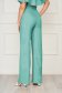 Green trousers flared slightly elastic fabric long - StarShinerS high waisted 2 - StarShinerS.com