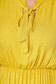 Yellow dress midi daily thin fabric with ruffled sleeves dots print 4 - StarShinerS.com