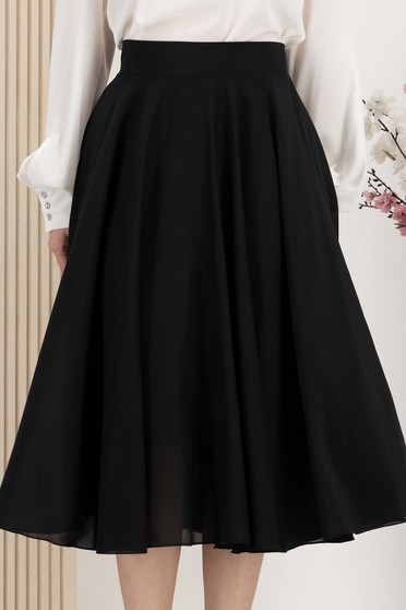 StarShinerS midi cloche veo crno suknja
