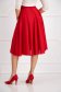 - StarShinerS midi cloche from veil fabric high waisted red skirt 3 - StarShinerS.com