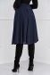 - StarShinerS midi cloche from veil fabric high waisted dark blue skirt 2 - StarShinerS.com