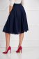 - StarShinerS midi cloche from veil fabric high waisted dark blue skirt 3 - StarShinerS.com
