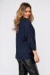 Bluza dama Top Secret albastru-inchis casual cu croi larg si decolteu in v 2 - StarShinerS.ro