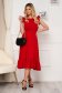 Red elegant midi StarShinerS dress cloth 5 - StarShinerS.com