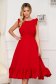 Red elegant midi StarShinerS dress cloth 4 - StarShinerS.com
