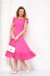 Pink elegant midi StarShinerS dress cloth 4 - StarShinerS.com