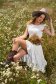 Rochie din material subtire tip in alba midi in clos cu spatele decupat - StarShinerS 1 - StarShinerS.ro