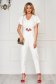 - StarShinerS white jumpsuit arched cut slightly elastic fabric accessorized with tied waistband embroidered 3 - StarShinerS.com