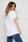 White t-shirt cotton loose fit with graphic details 2 - StarShinerS.com