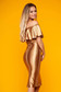 StarShinerS gold set elegant 2 pieces with a skirt from satin with tented cut naked shoulders 2 - StarShinerS.com