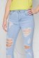 Blue jeans casual with tented cut with ruptures high waisted 6 - StarShinerS.com