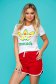 Red sport 2 pieces 2 pieces women`s shorts women`s t-shirt cotton 1 - StarShinerS.com