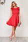 StarShinerS red dress elegant short cut cloth with ruffled sleeves 3 - StarShinerS.com