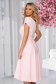- StarShinerS lightpink dress cloche with elastic waist midi with floral details from veil fabric 2 - StarShinerS.com