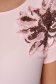 Rochie din voal roz deschis midi in clos cu elastic in talie si aplicatii florale - StarShinerS 4 - StarShinerS.ro