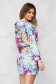 Rochie SunShine albastra scurta casual cu buzunare si maneci lungi 3 - StarShinerS.ro