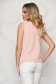 Lightpink top shirt office flared thin fabric with embroidery details 2 - StarShinerS.com