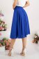 Blue Chiffon Midi Flared Skirt with High Waist - StarShinerS 5 - StarShinerS.com
