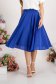 Blue Chiffon Midi Flared Skirt with High Waist - StarShinerS 4 - StarShinerS.com