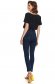 Blue trousers casual denim high waisted with pockets 3 - StarShinerS.com