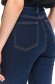 Blue trousers casual denim high waisted with pockets 4 - StarShinerS.com
