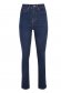 Blue trousers casual denim high waisted with pockets 5 - StarShinerS.com