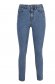 Blue trousers casual denim with tented cut high waisted 6 - StarShinerS.com