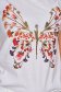 White t-shirt casual cotton flared with graphic details 4 - StarShinerS.com