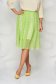 StarShinerS green skirt elegant midi cloche elastic waist from veil fabric 1 - StarShinerS.com