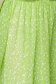 Fusta StarShinerS verde eleganta midi in clos cu elastic in talie din voal 4 - StarShinerS.ro