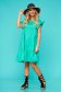 Turquoise dress daily flared nonelastic cotton 3 - StarShinerS.com
