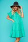 Turquoise dress daily flared nonelastic cotton 1 - StarShinerS.com