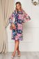 Rochie StarShinerS cu imprimeu floral eleganta cu un croi drept cu volanase la baza rochiei 3 - StarShinerS.ro