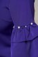 Purple dress elegant a-line with bell sleeve with pearls 4 - StarShinerS.com