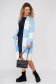 Cardigan SunShine albastru-deschis casual lunga cu croi larg din material tricotat 3 - StarShinerS.ro